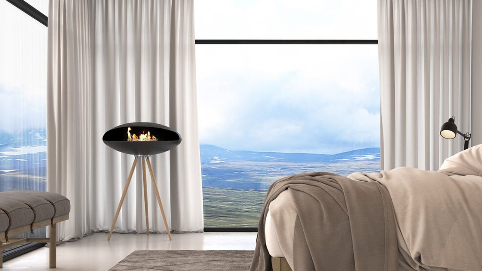 ESPOO FLOOR BIOETHANOL FIREPLACE
