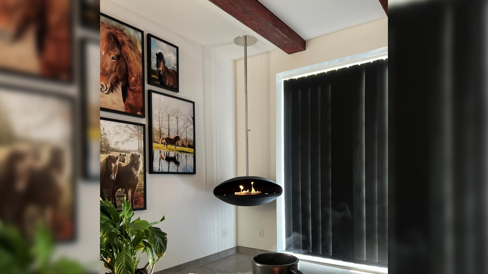 ESPOO CEILING BIOETHANOL FIREPLACE