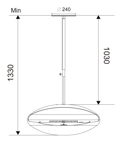 ESPOO CEILING BIOETHANOL FIREPLACE