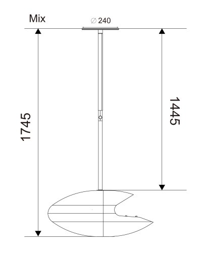 ESPOO CEILING BIOETHANOL FIREPLACE